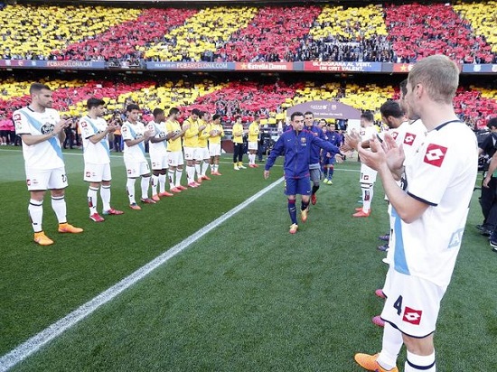 Xavi Hernández played his last Spanish League game as Barça player on Saturday (by FC Barcelona)