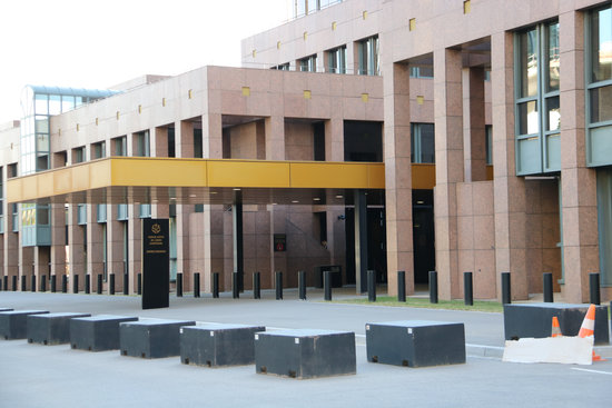 The entrance to the Court of Justice of the European Union, in Luxembourg (by Natàlia Segura)